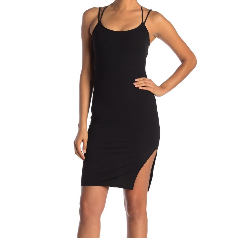 THREADS AND STATES Cross Back Scuba Crepe Dress